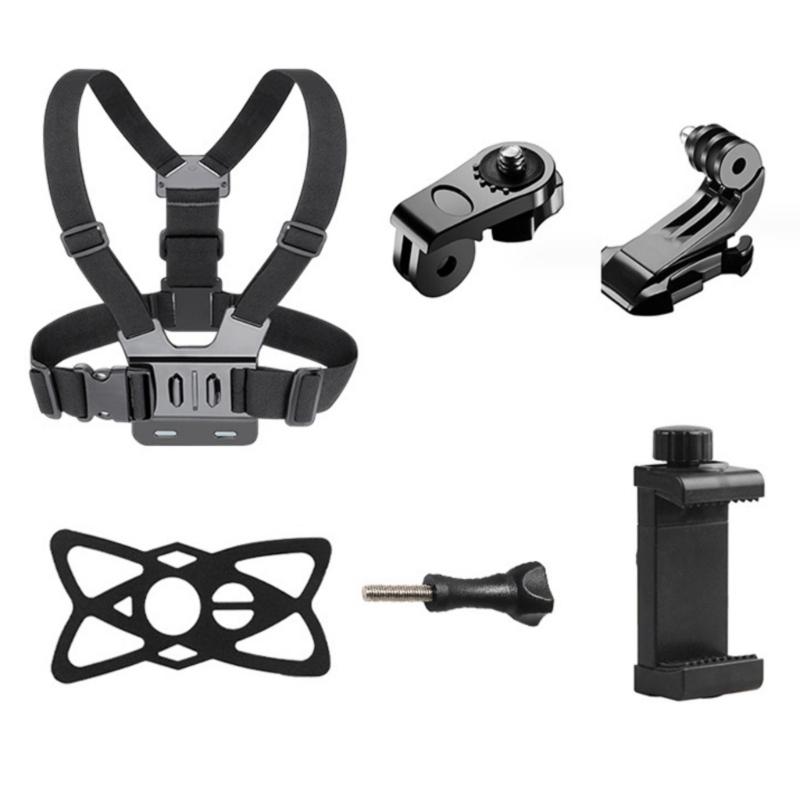 Versatility Camera Accessory Set Chest Mount Harness For Action Cameras Long Screw For Cycling And Sports Shoot