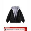 Men's Winter Warm Eagle Fur Collar Hooded Cotton Leather Jacket - Windproof and Short