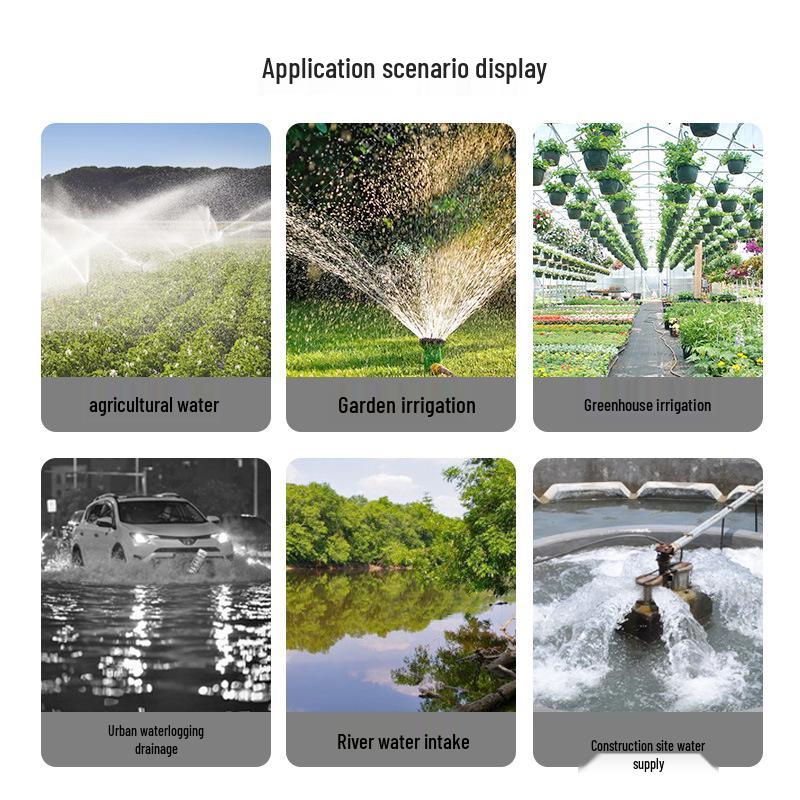 139cc/142cc Four-Stroke Gasoline Engine: Self-Priming, Energy-Saving, Compact, Portable Water Pump for Irrigation