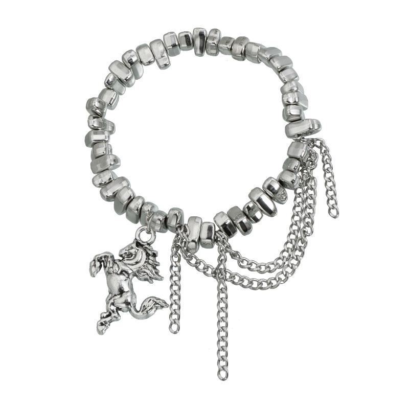 

1/3Pcs Fashion Vintage Multi Layered Stacked Necklace Bracelet Brooch Set Luxury Delicate Tassels Clothing Jewelry Accessories