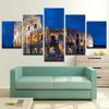 No Framed Canvas 5Pcs Colosseum Flavian Amphitheatre Rome Italy Art Posters Pictures Home Decor Paintings Decorations