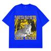 Cheese Muncher Funny Vintage Rat Print TShirt Unisex Unisex Gothic Punk Tshirt Summer Shortsleeved Loose Cotton Hiphop Tshirts