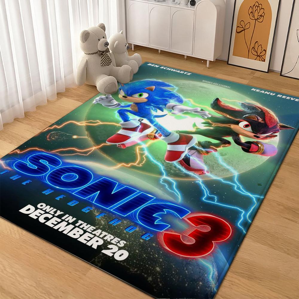 Sonic Hedgehog Carpet Non Slip Rug Plush Rug Small Rug Kitchen Floor Mat Outdoor Rug Non Shedding