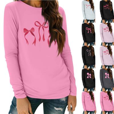 Damen Langarmshirts Oberteile Elegante Freizeitshirts Rundhals Tunika Tops