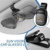 AIHQR1 Car Sun Visor Glasses Holder Sunglasses Case Eyeglasses Clip For Porsche Cayenne Panamera Macan Boxster Cayman 718 911 Sticker
