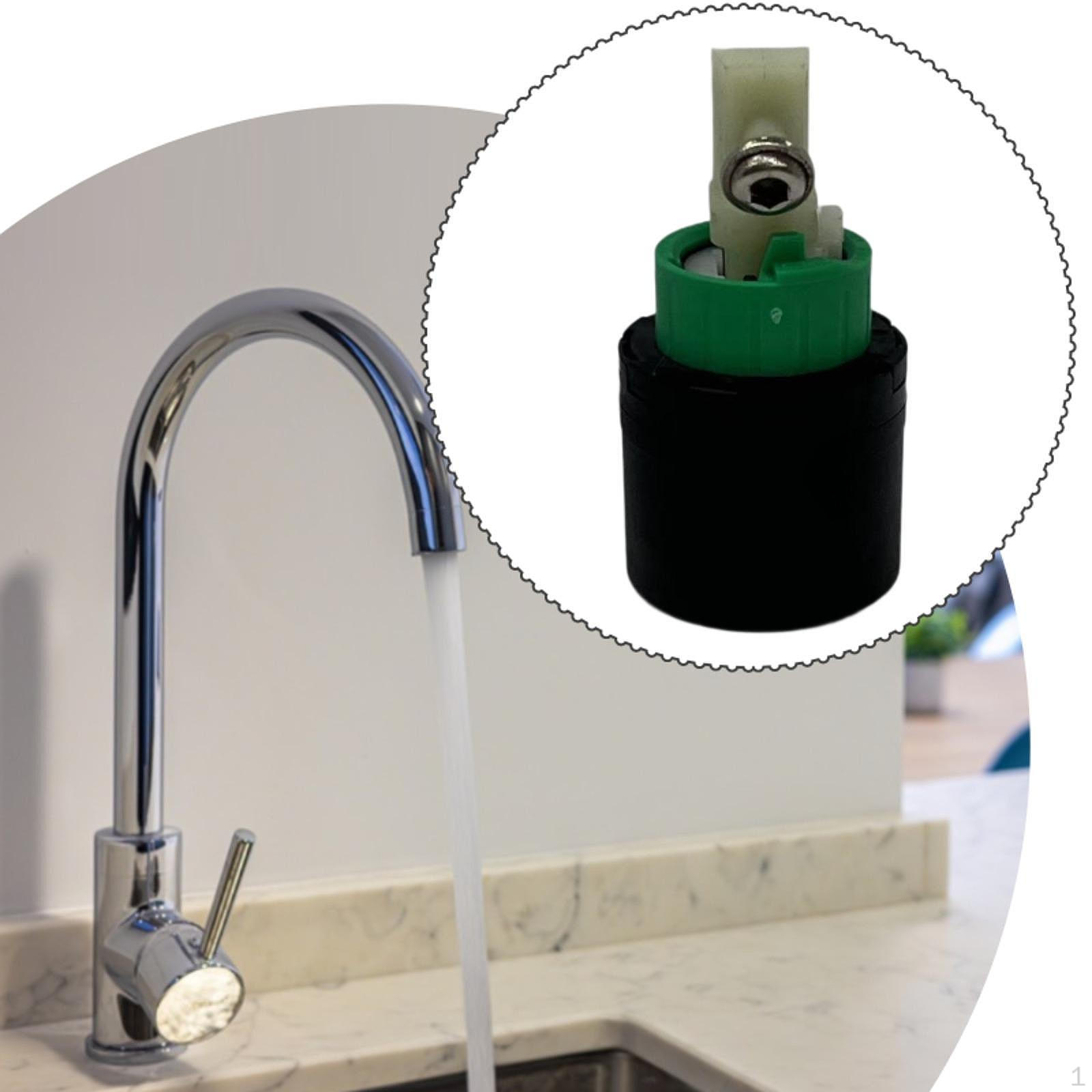 Single Hole Faucet Valve 92730000 Black Sturdy Easy to Install Spare Part Accessory Supplies Tap