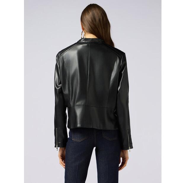 Куртка из имитации кожи Oltre R351R002153N033 Черный A-Line Fit