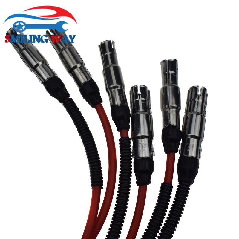 Zündkerzenkabel Satz 6 Stück Für Ford Galaxy & VW Corrado Golf III Passat Sharan Vento 2.8 2.9 VR6 021905409