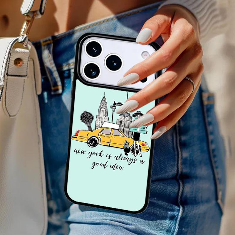 New York City Phone Case For iPhone 17 Air 14 15 13 12 Max Cover For Apple 16e 11 Pro Max Plus Coque