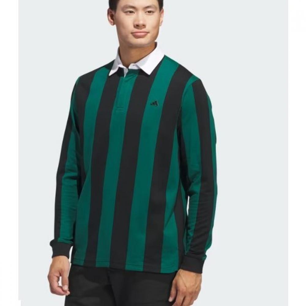 

Adidas Golf Go To Long Sleeve Rugby Polo Shirt Iq2972 painted/S