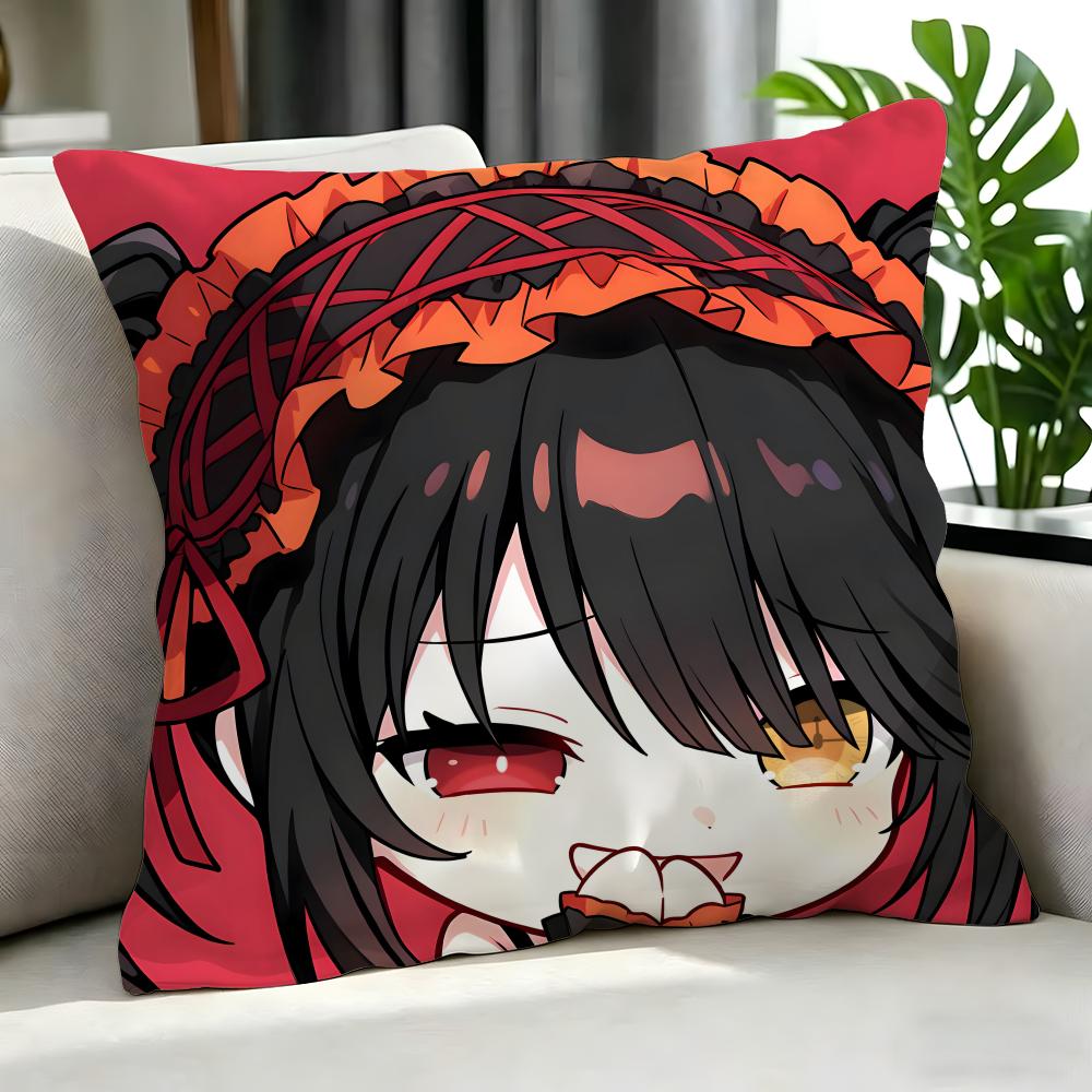 Anime Date A Live Cushion Cover Cushion Cover Set 4Pcs 50X50 45X45 40X40 Pillowcase Decorative Sofa Home Decor