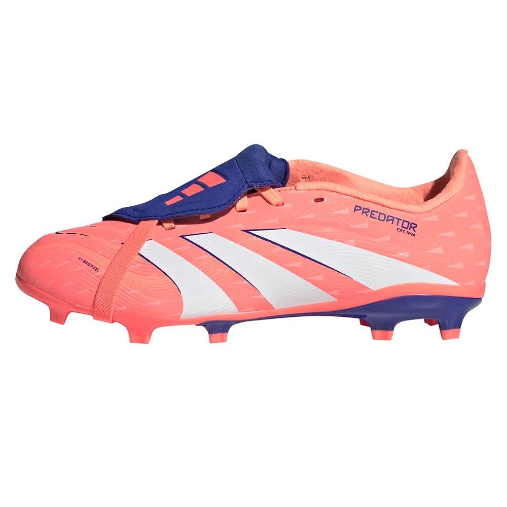 Adidas predator league soccer shoes fold-over tongue orange
