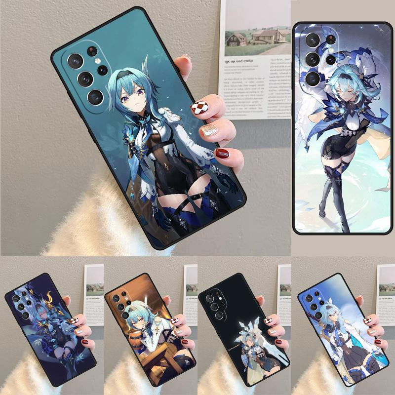 Genshin Impact Eula Game Silicone Phone Case For Samsung Galaxy Note 10 Pro S26 S25 S24 S23 S22 S21 Plus S25Ultra Capa Cover