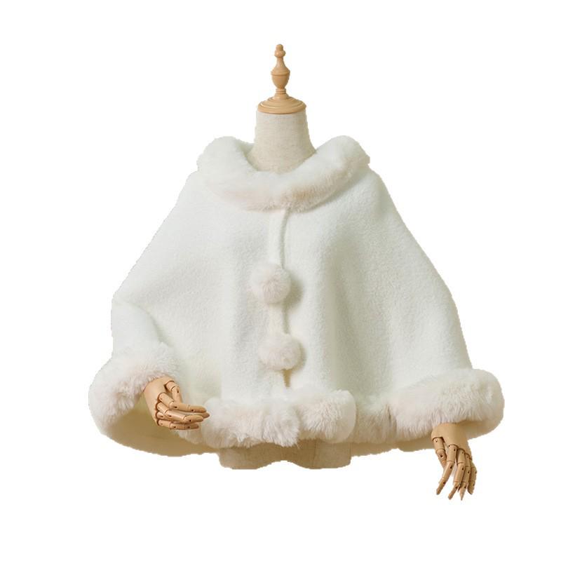 Cardigan Plush Retro în Stil Cheongsam Republică - Culoare Moale Orez Lipicios pentru Toamnă/Iarnă