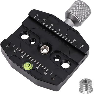 70mm Quick Release Clamp for Tripod Ballhead Universal Quick-Change Seat Black