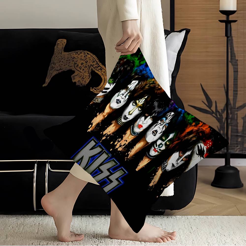 KISS Band Personalized Picture Text Home Decorative Pillows Household Gifts 45x45cm