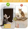 Sofa Protector Sticker: Self-adhesive Fabric Cats Scratch Pad, Cut To Size for Furniture & Walls.