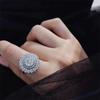 Elegant High-End Diamond Ring: Unique Design with Sparkling Flair for the Sophisticated Woman.