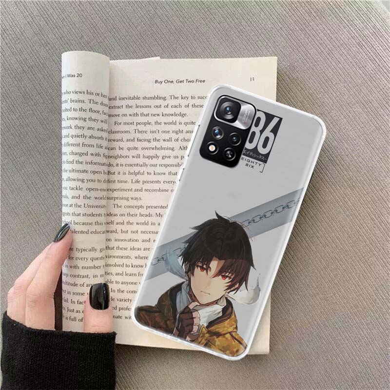 

86 Eighty Six Anime Phone Case For Xiaomi Redmi Note 14 Pro 12 Plus 12S 10 11 Pro 4G 5G 9T 9S 8T 10S 11T 11S 11E 9 8 Coque Funda Redmi Note 10 Pro 4G