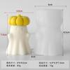 Cute Ghost Silicone Mold Smooth 3d Ghost Candle Mold Halloween Decor Mold Three-Dimensional For Home Decor Handmade Candles Diy