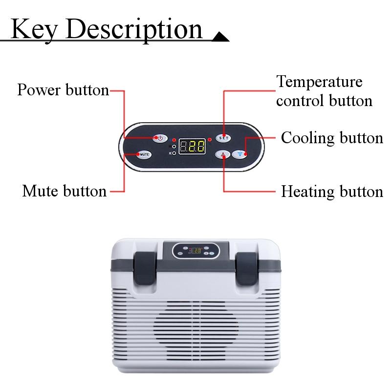 68W 19L Car Refrigerator Freeze Heating Fridge Compressor for Car Home Picnic Refrigeration Heating -5~65 Degrees