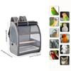 Portable Bird Carrier Bird Backpack with Perch and Tray for Birds Cockatiel Parrot Breathable Large Space Bird Cage Travel Bag