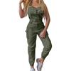 Women's Fashion  Clasp Pocket Cargo Romper
