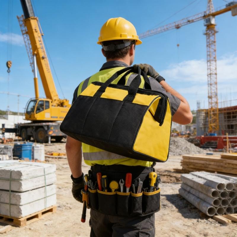 Portable Tool Bag for Men Wide Opening Storage Waterproof Organization for Tool Storage Handbag for Screwdriver