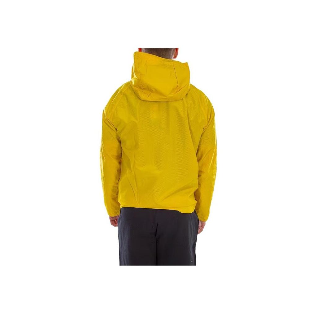 Adidas Originals Trefoil Small Logo Windbreaker Jacket Men Jackets Yellow DU7857