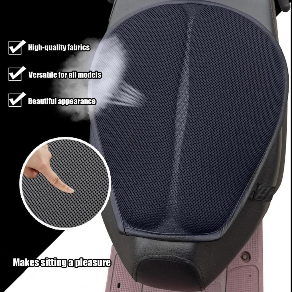 Motorcycle Seat Cushion Motorcycle Air Seat Cushion Breathable Anti Sweat Padded Removable Insert Comfort Ergonomic Covers Stops