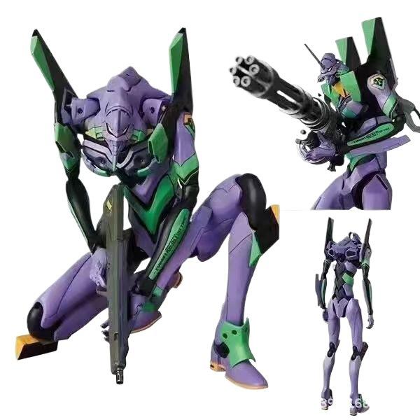 Evangelion Unit-01 Action Figure, EVA-01 Model Kit, 18cm Movable Joints, with Weapons Accessories, Collectible Display Toy
