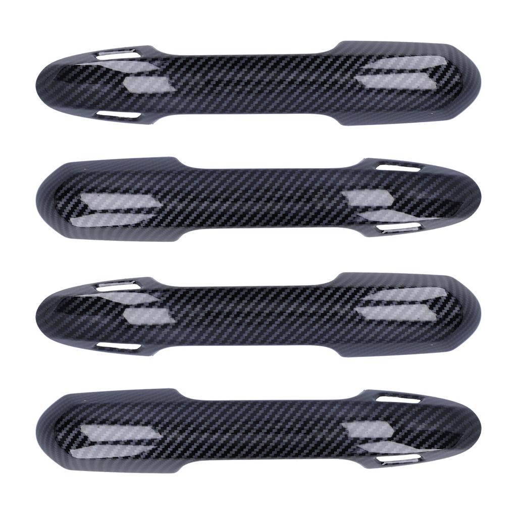 4 Stück Außentürgriffabdeckung Zierleiste Kohlefaser-Stil Dekor Passend für RAV4 2019?2021