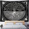 Psychedelic Tree of Life Art Tapestry Mandala Wall Hanging Cloth Bohemian Hippie Home Aesthetics Art Decorative Blanket