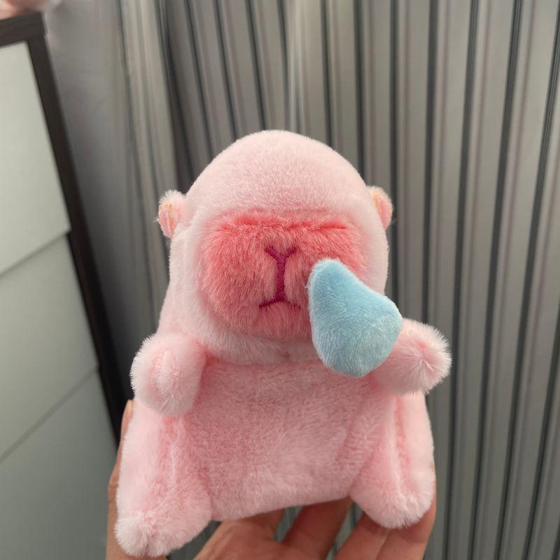 Capybara Plush Keychain Figure Water Otter Stuffed Animal Pp Cotton Child Gift