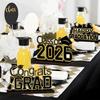 Grad Sign Wooden Bachelor Hat Wooden Letters Desktop Ornament  Tabletop Decor