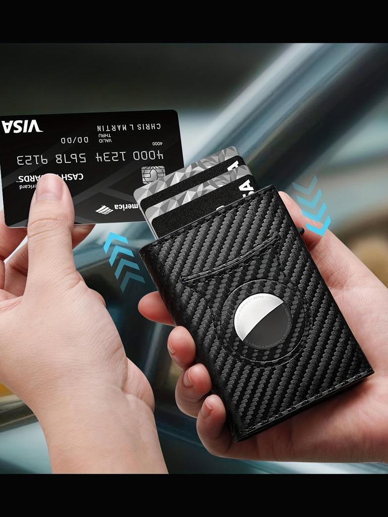 Men's RFID Metal Aluminum Card Holder and Document Clip