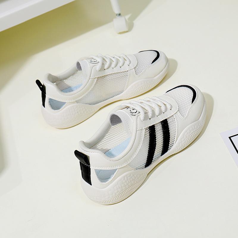 Women's shoes summer net shoes 2025 new hollow mesh sports shoes single net white shoes thin casual shoes G8992