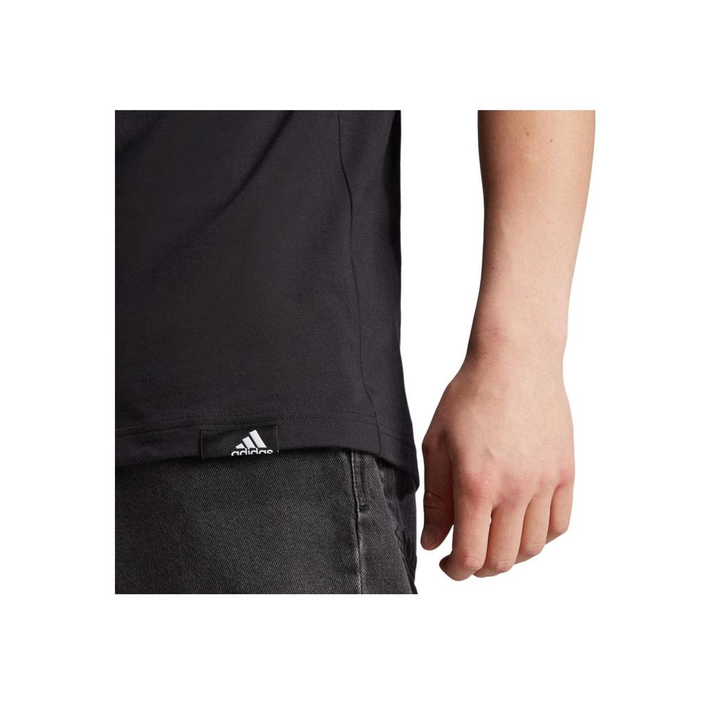 Adidas Originals Round Neck Printed Short Sleeve T-Shirt Men Tops Black IL5384