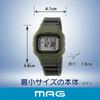 MAG GR Digital Solar Dual Power Water Resistant to 10 Urethane Slightly Smaller by Noah Precision MW-551 Watch, ATM, Strap, Size, Men's, Women's,