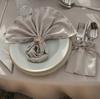 6pcs/bag Hotel Banquet Creative Letter Style Napkin Ring Wedding Restaurant Metal Table Decoration Accessories