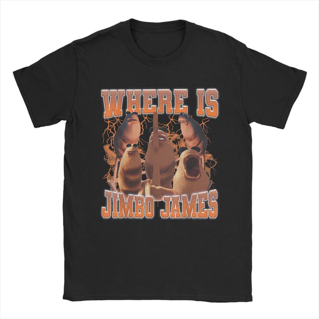 Men T-Shirts Where is The Jimbo Marcus The Worm Vintage Cotton Tees Short Sleeve Funny Meme T Shirt O Neck merch 4XL 5XL 6XL