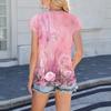 Women's Fashion Casual Basic Floral Textured Round Neck T-Shirt Vest Top