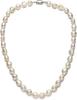 Baroque Pearl Necklace for Women 8-9mm 9-10mm AA Quality Freshwater Cultured Pearl Strand Necklace with Sterling Silver Clasp