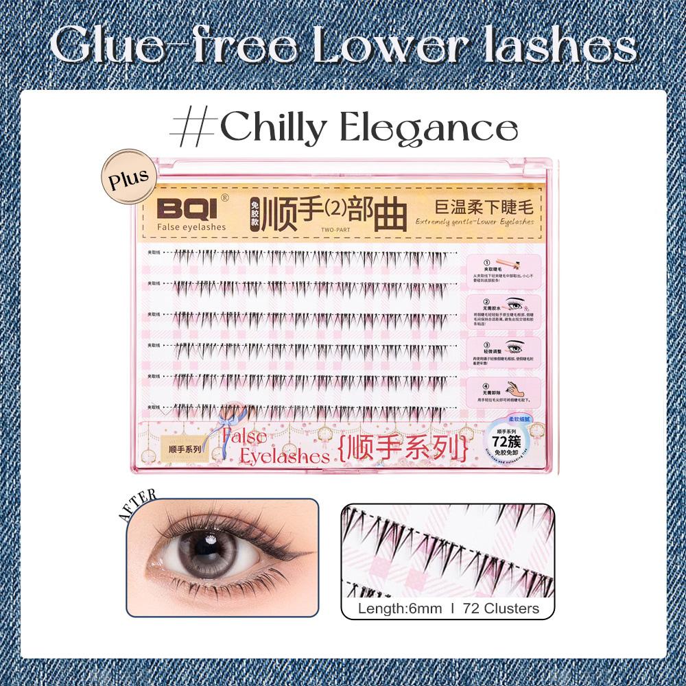 Natürlicher Look Vorgeklebte Unterwimpern Weich & Leicht Selbstklebende Wimpern Großes Volumen zur Auswahl