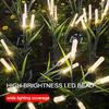 Solar Powered Outdoor LED Garden Lights 6 Reeds Lawn Decorative Pathway Lighting Stake with Integrated Solar Panel for Yard Patio