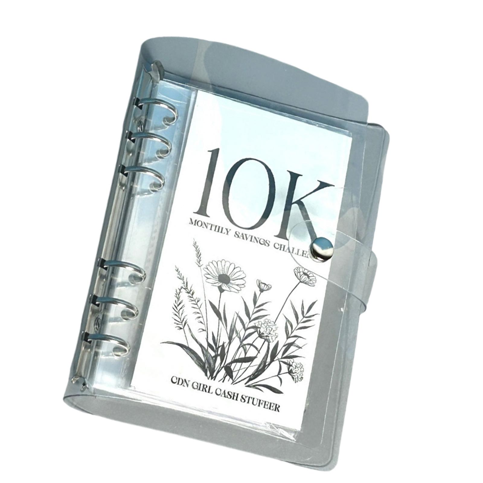 

Папка-конверт с прозрачной обложкой, ежемесячная книга по экономии денег для легкого и веселого достижения цели экономии денег 2,5/5/10 тыс. C