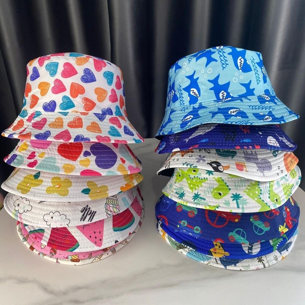 Thin Fisherman Cap Double Sided Outdoor Kid Sun Hat Cute Baby Bucket Hat