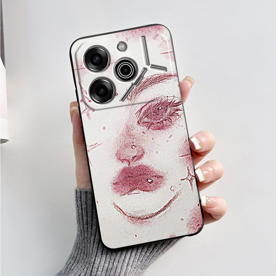phone Case For Tecno Pova 6 Pro 5G Soft Silicone Back Cover For Tecno Pova 6 5G Case Cute Cartoon Protection Phone Cover Coque
