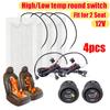 Kit de Aquecedor de Assento de Carro 12V Serve para 2 Assentos Almofadas de Aquecimento de Fibra de Carbono Aquecimento Rápido Temperatura Alta Baixa Interruptor de Controle Redondo Aquecedor de Inverno