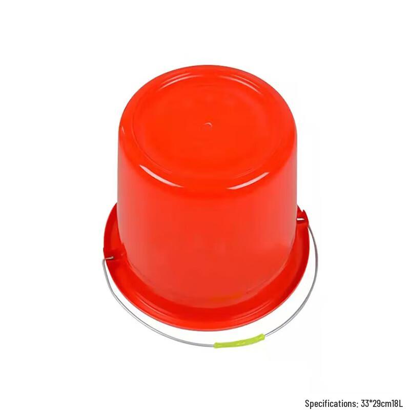 Heavy-Duty Red Plastic Picnic Bucket